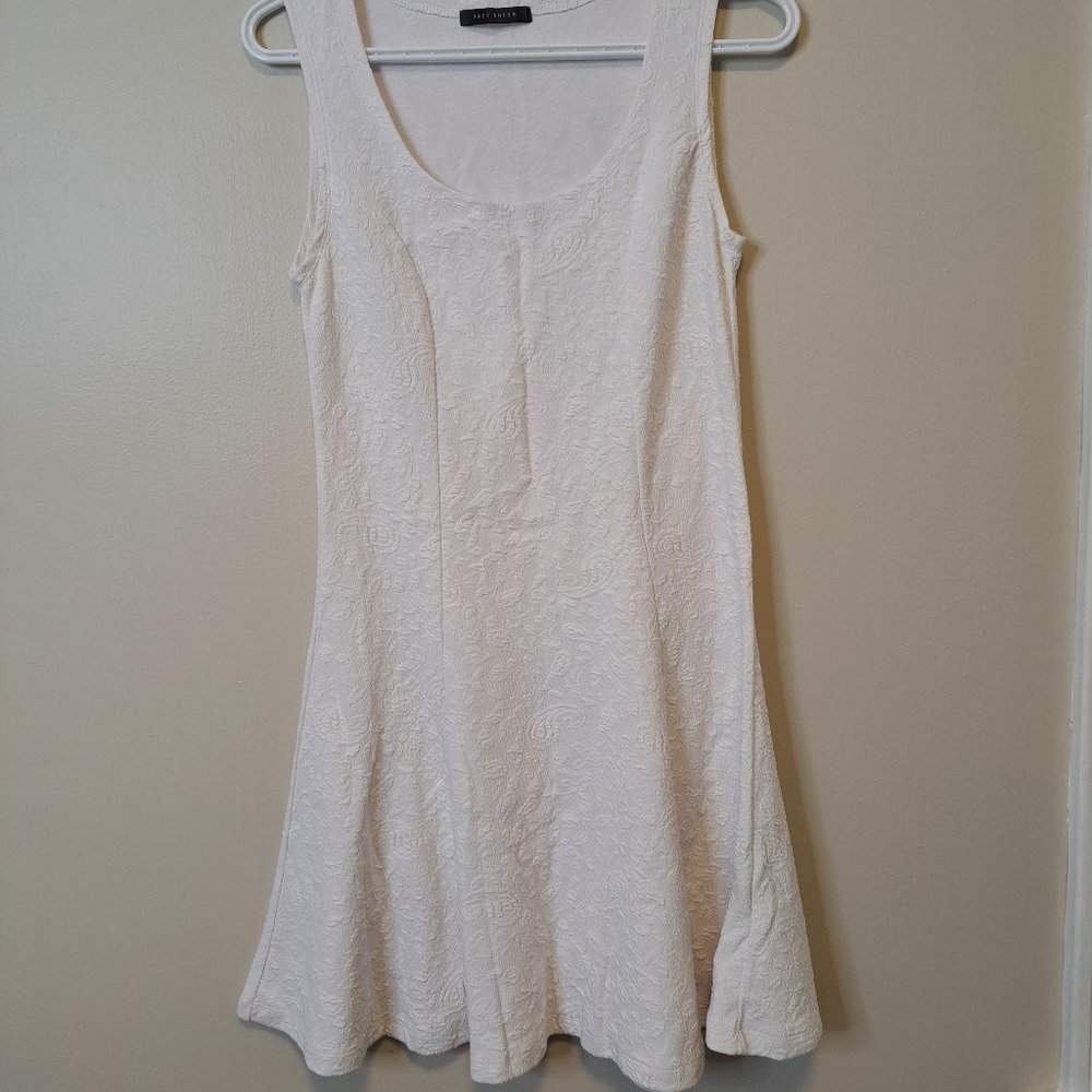 Suzy Shier White Fit and Flare Mini Dress